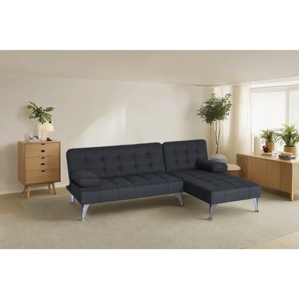 Sovesofa med divan i grtt