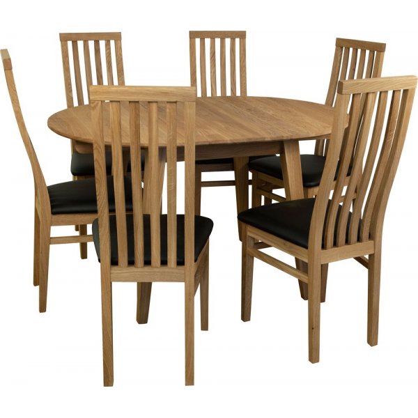 Genova spisebord 90-130 cm - Oljet eik