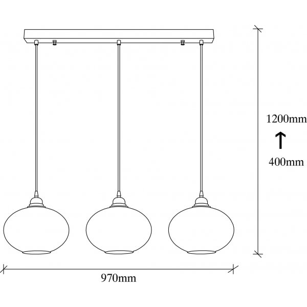 Smoke taklampe 52 - Sort Smoke taklampe 52 - Sort