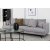 Safir 3-seter sofa - Grtt stoff + Mbelpleiesett for tekstiler