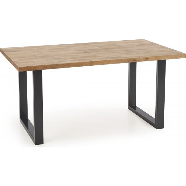 Gambon spisebord 160x90 cm - Eik/sort