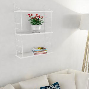 Armoni vegghylle med 3-plan - Hvit Armoni vegghylle med 3-plan - Hvit