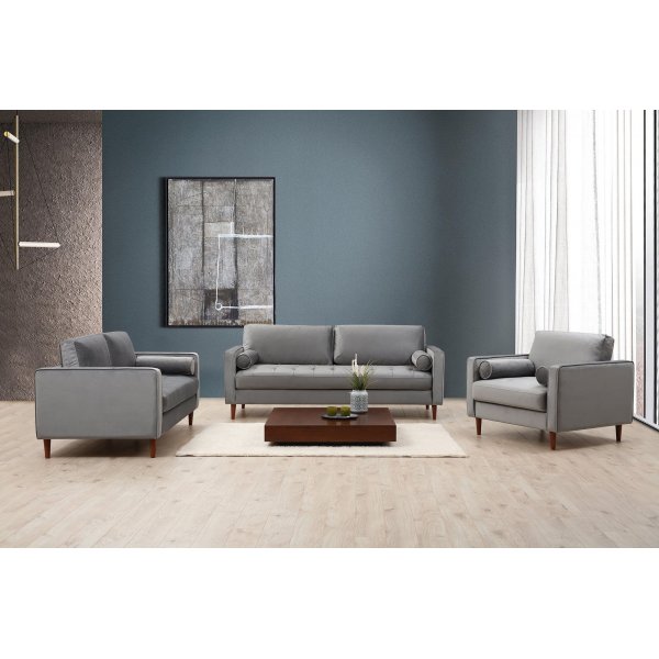 Rome 3-seters sofa - Lysegrå Rome 3-seters sofa - Lysegrå