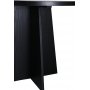 Bootcut spisebord 110 cm - Sort