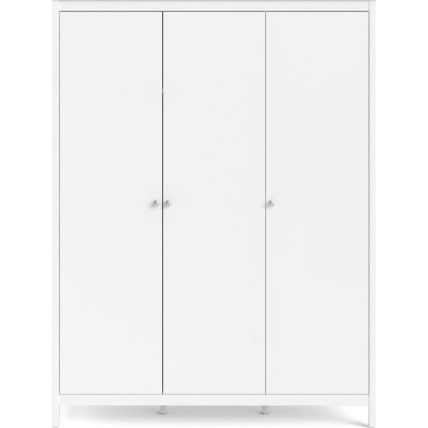 Madrid garderobe med 3 dører - Hvit Madrid garderobe med 3 dører - Hvit