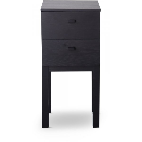 Kivik nattbord med skuff i sortbeiset eik