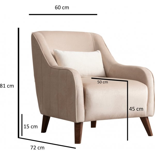 Buhara lenestol - Ecru Buhara lenestol - Ecru