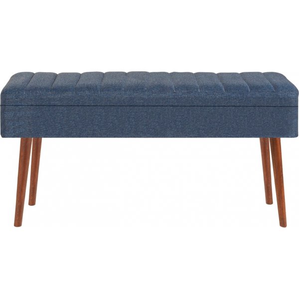 Vina benk - Valnøtt/mørk blå Vina benk - Valnøtt/mørk blå