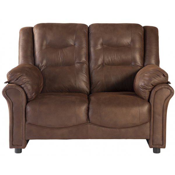 Vera 2-seters sofa i brunt mikrofiber Vera 2-seters sofa i brunt mikrofiber