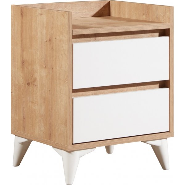 Tuvalle 41 nattbord - Safir eik/hvit Tuvalle 41 nattbord - Safir eik/hvit