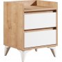 Tuvalle 41 nattbord - Safir eik/hvit