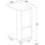 Afitab sidebord - Hvit