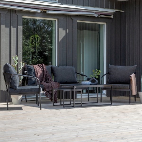 Sopot sofagruppe - Sort/Grå Sopot sofagruppe - Sort/Grå