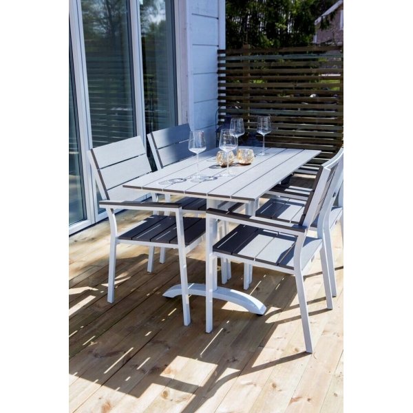 Levels spisestuestol - Grå/Hvit Levels spisestuestol - Grå/Hvit