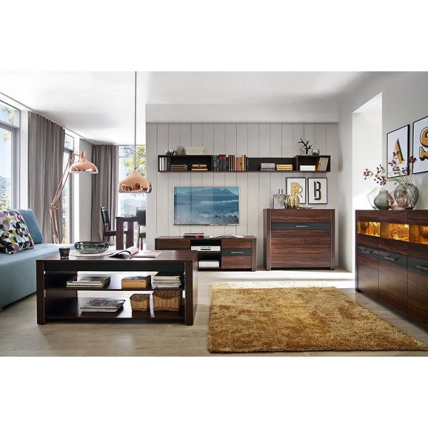 Sindra multimediabenk - Valnøtt Sindra multimediabenk - Valnøtt