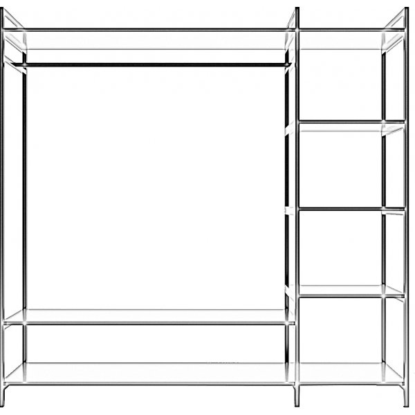 Pamir garderobe - Hvit