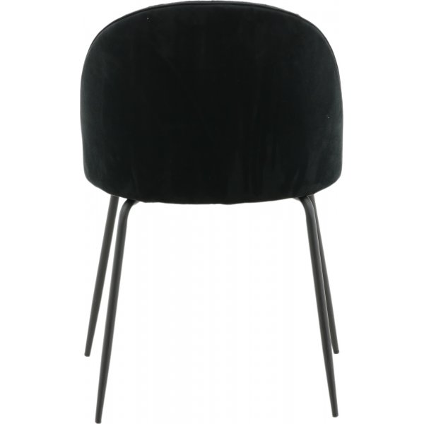 Rynkeby spisestol - Svart fløyel Rynkeby spisestol - Svart fløyel
