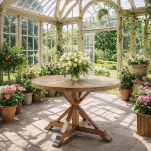 Palma rustikt spisebord �120 cm - Vintage