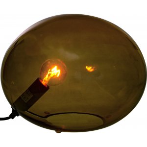 Globus bordlampe 24 cm - Brun