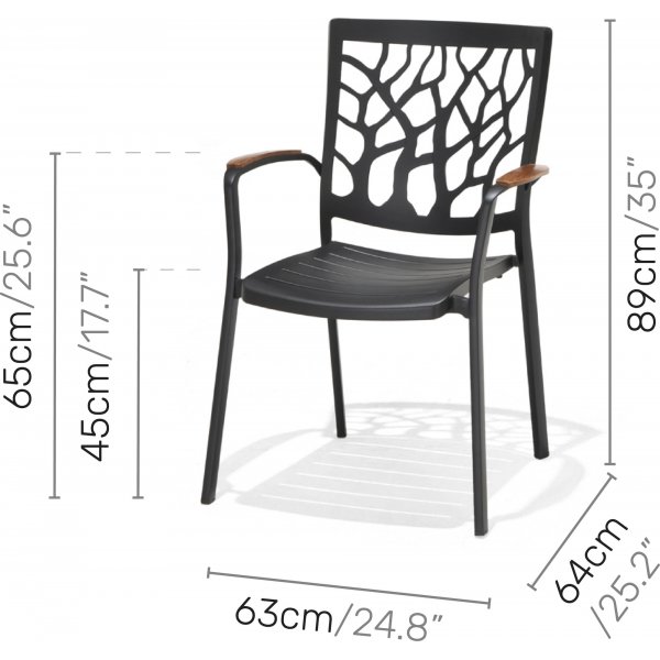 Portals spisegruppe 17 - Sort/teak