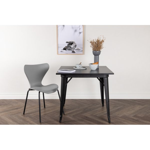 Tempe spisebord 80 x 80 cm - Sort Tempe spisebord 80 x 80 cm - Sort