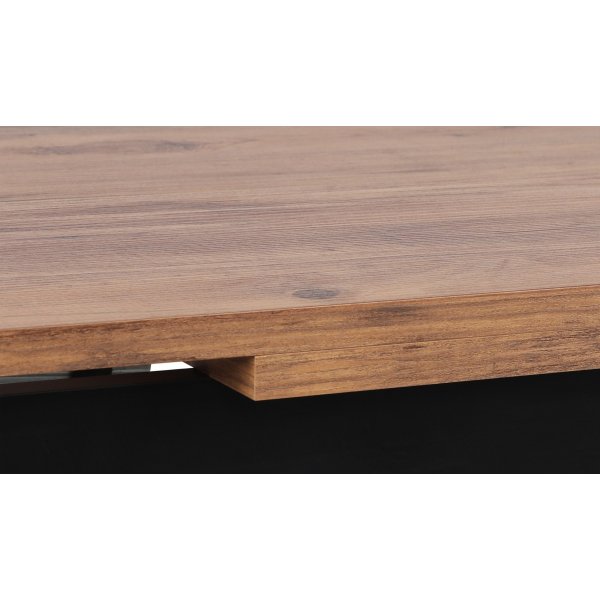 Polo spisebord 110-170 x 75 cm - Valntt/svart