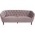 Felicia 3-seters sofa - Rosa (Flyel)