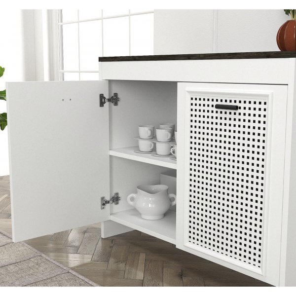 Done skap - Hvit/mørkebrun Done skap - Hvit/mørkebrun