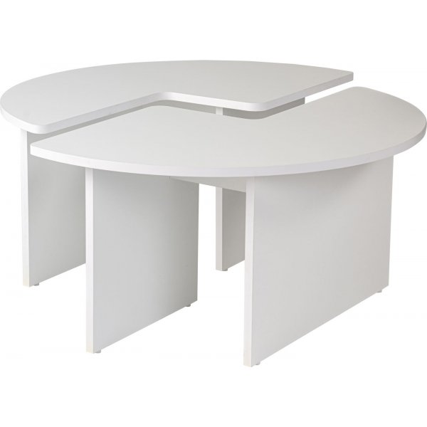 Moira salongbord 90 cm - Hvit