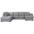 Optus Double Divan U-sofa - venstre + Mbelpleiesett for tekstiler