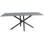Spisebord Hgans 180 cm - Svart / Sprayglas