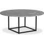 Dexter rundt salongbord 120 cm - Metall / Gr Betano marmor