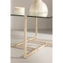 Hybrid salongbord 80 x 80 cm - Whitewash