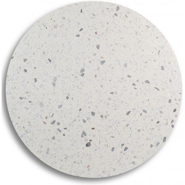 Zoo spisebord �105 cm - Messing / Terrazzo Bianco