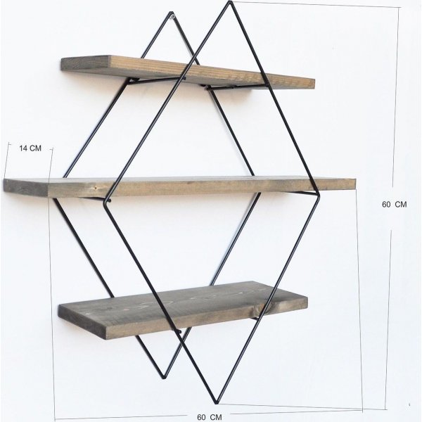 Walter vegghylle 07 - Valntt/svart