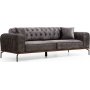 Siesta 3-seters chesterfield sofa - antrasitt
