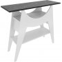 Ese sidebord 100 x 35 cm - Hvit/svart