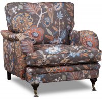 Howard Spirit lenestol i blomsterstoff - Eden Parrot Brown Howard Spirit lenestol i blomsterstoff - Eden Parrot Brown