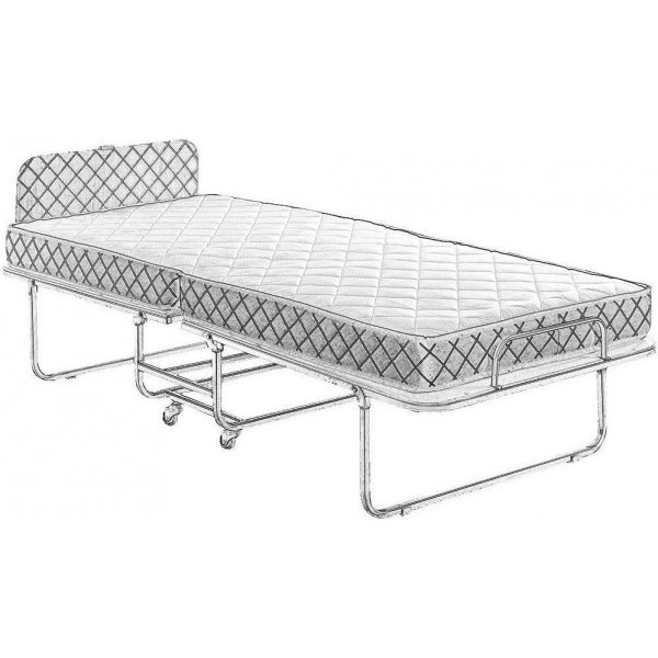 Katalan sammenleggbar seng - Hvit/svart Katalan sammenleggbar seng - Hvit/svart