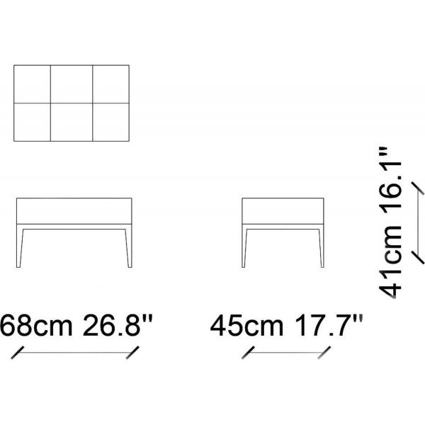 Design puff - Ecru Design puff - Ecru