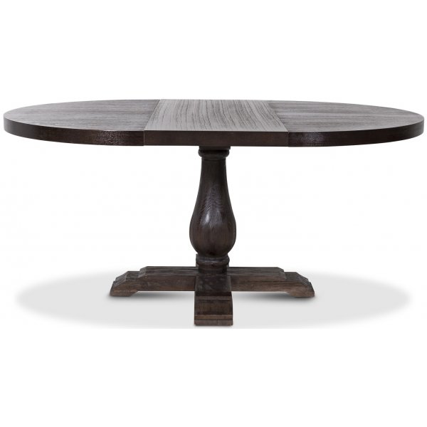 Lamier rundt spisebord - 120/170cm - Brunbeiset Lamier rundt spisebord - 120/170cm - Brunbeiset