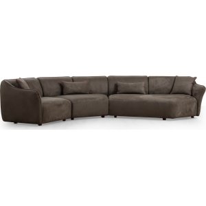 Mentis hjrnesofa 360 cm - Brun