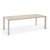 Urbanite spisegruppe med spisebord 207 cm og 6 stablebare spisestoler - Beige