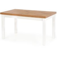 Marit spisebord uttrekkbart 140-220 cm - Hvit/eik Marit spisebord uttrekkbart 140-220 cm - Hvit/eik