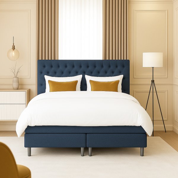 Seng 160x200 cm 5-soners lomme - Bl