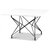 Terrazzo sofabord 75x75cm - Bianco Terrazzo & underdel Star svart