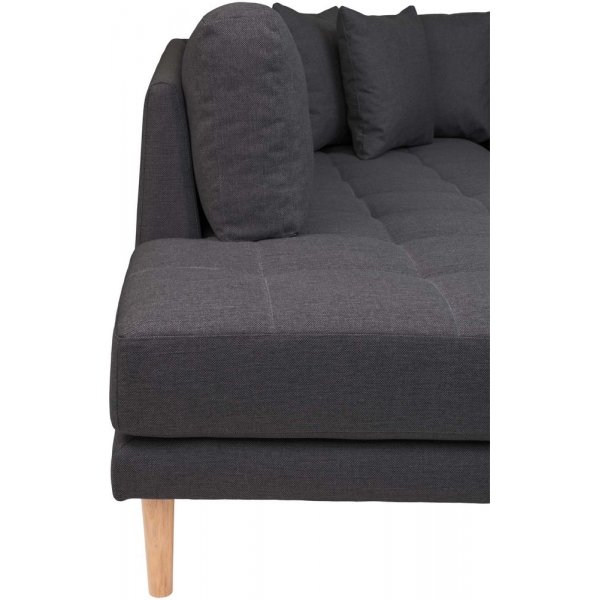 Lido U sofa med åpen finish - Mørkegrå Lido U sofa med åpen finish - Mørkegrå