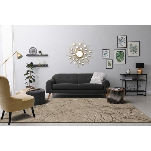 Creation Tree maskinvevde teppe Beige/kobber Creation Tree maskinvevde teppe Beige/kobber