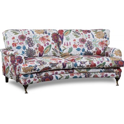 Howard Spirit buet 3-seters sofa i blomsterstoff - Eden Parrot White / Purple