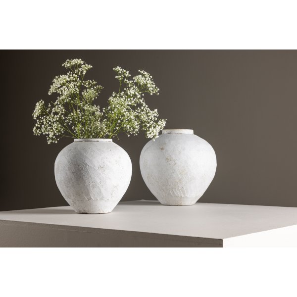 Klodevase 25 x 23 cm - Beige/Brun Klodevase 25 x 23 cm - Beige/Brun